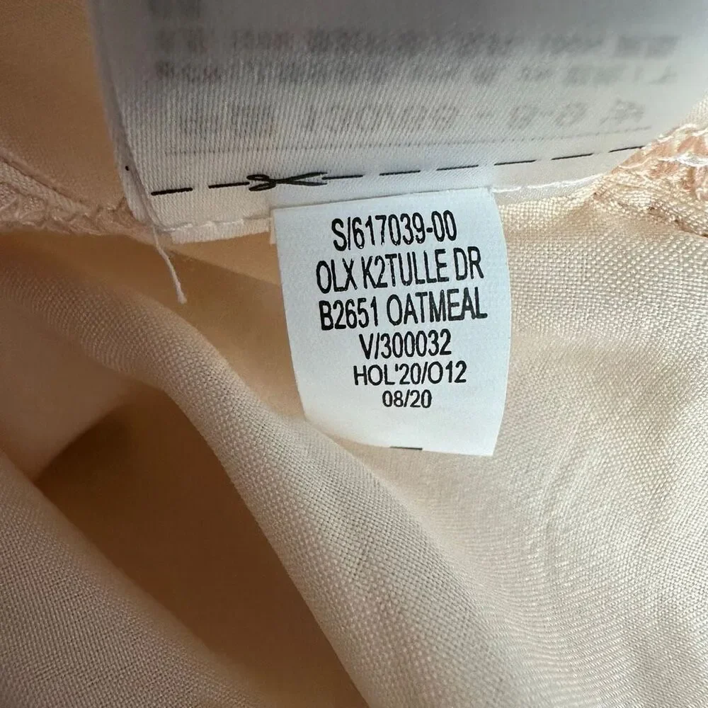 Gap Girls Medium Cream Pink Shimmer Tulle Dress